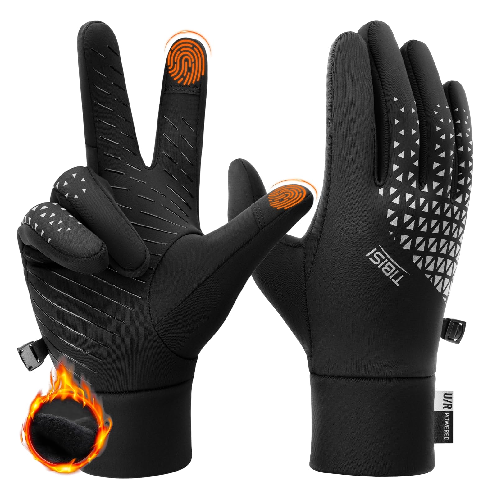 Thermal Touch Screen Winter Gloves for Men & Women - Warm Windproof Cycling, Running, Hiking & Driving Gloves - Perfect for Outdoor Sports & Cold Weather Activities