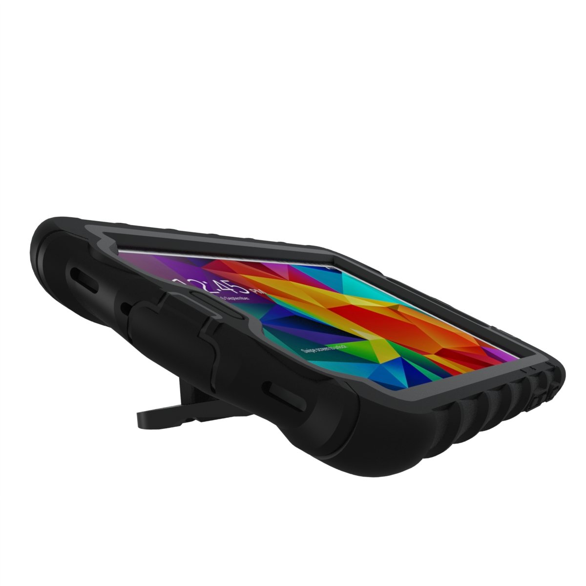 Samsung Galaxy Tab 4 7-Inch (2014) Rugged Shockproof Case with Stand - Black Dual Layer Protective Cover for Kids & Adults | Perfect for School, Travel & Outdoor Use