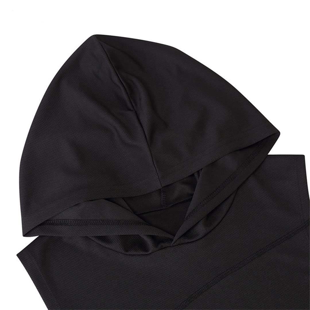 Men's Sleeveless Hooded Shirts - Breathable Summer Pullover Tops for Gym, Running & Outdoor Activities