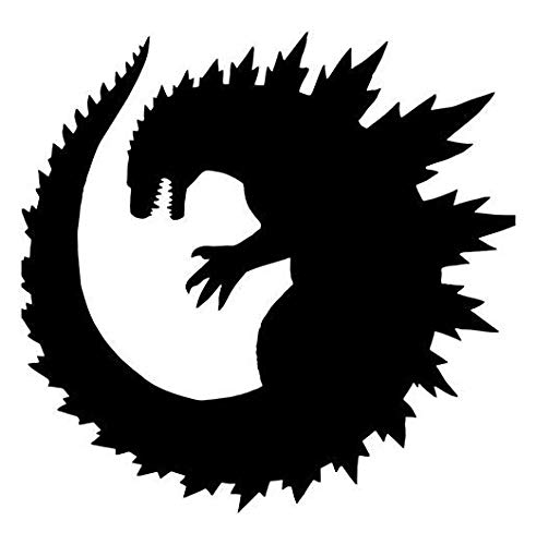 Godzilla Printed Decal Sticker Set of 3 - Waterproof Vinyl Stickers for Cars, Trucks, Laptops, Phones, Walls & Windows - Durable Graphic Decals for Car Decoration, Laptop Customization & Home Decor