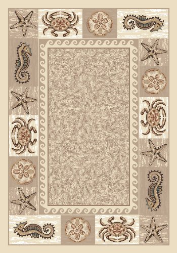 Signature Sea Life Opal Novelty Rug 5'4