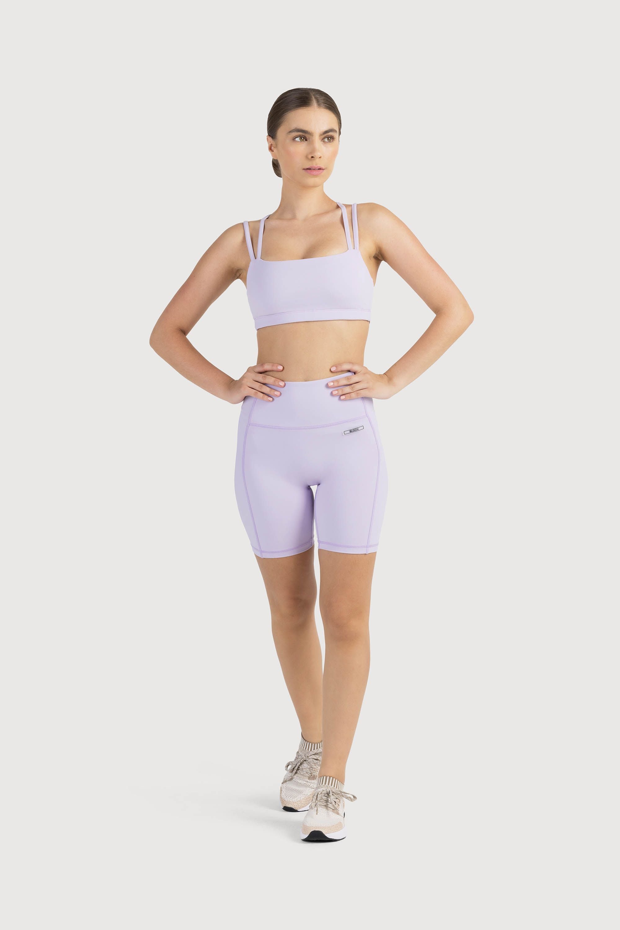 Bloch Technique 7 Inch Rib Panel Shorts - Women's Dance Shorts for Ballet, Jazz & Yoga - Comfortable Stretch Fabric for Performance & Practice