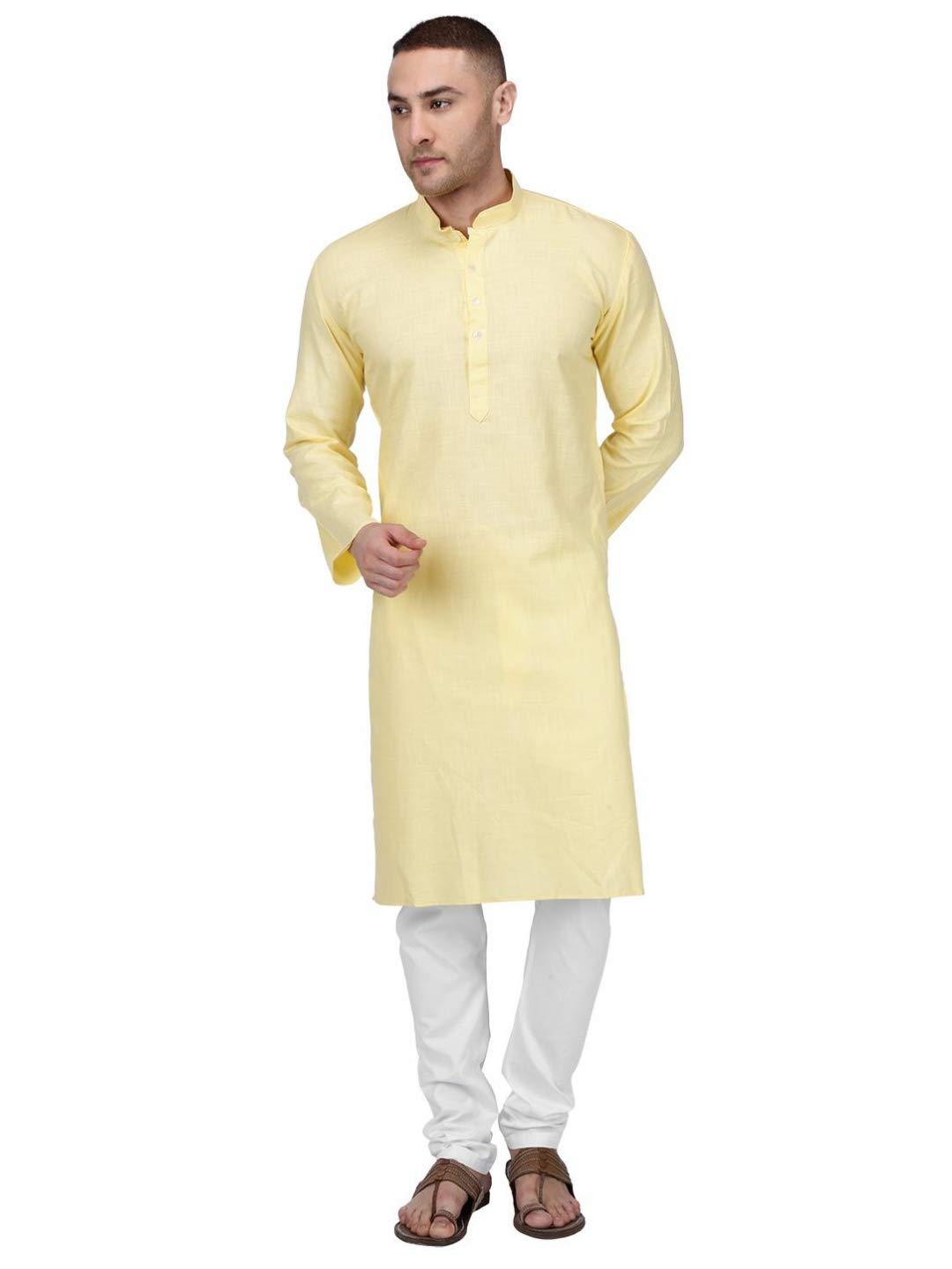 Premium Men's Cotton Kurta Pajama Set with Drawstring | 21 Color Options | Comfortable Traditional Indian Outfit for Festivals & Weddings
