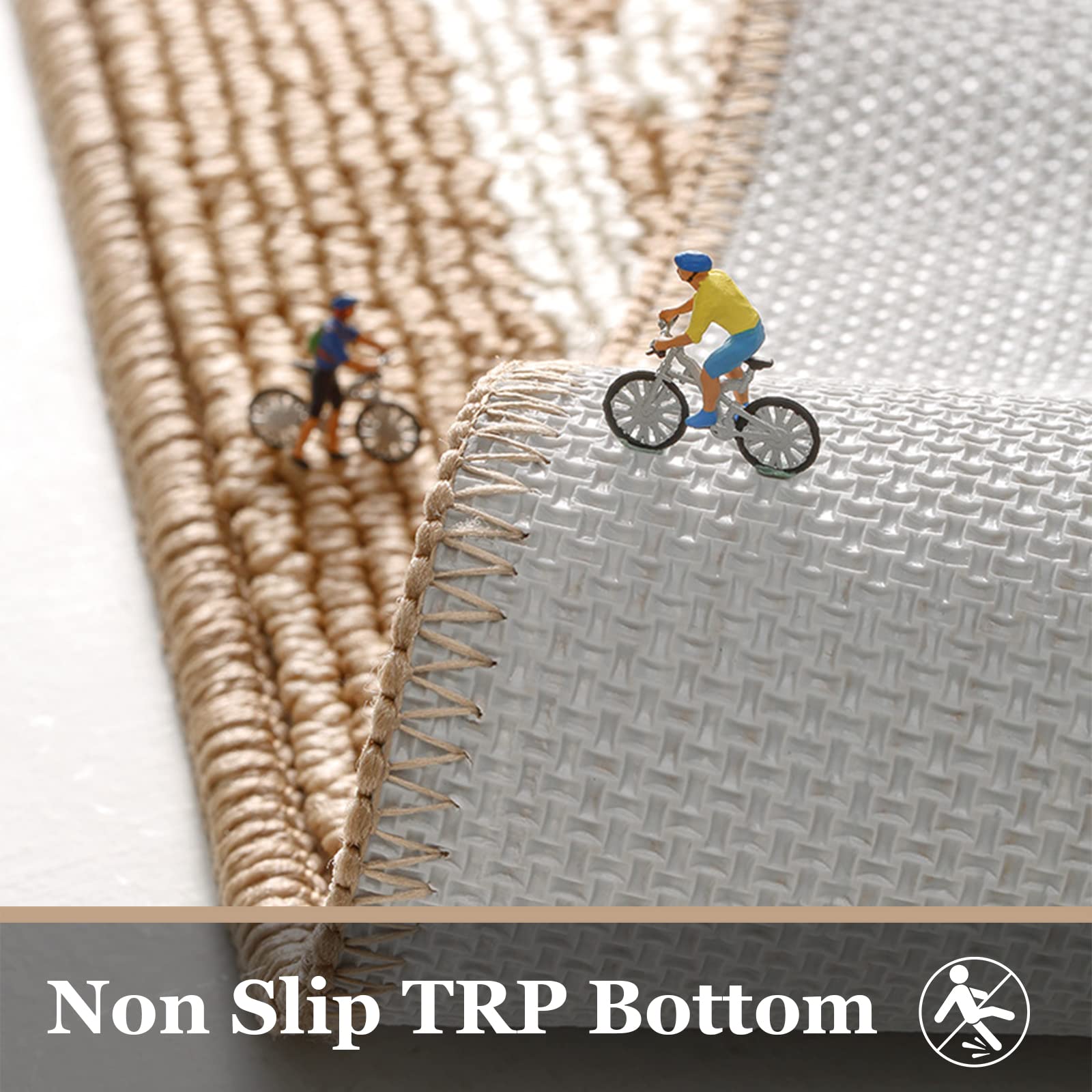 **Insun Low Profile Indoor Entrance Door Mat - Absorbent, Non-Slip, Washable TPR Backing - 47