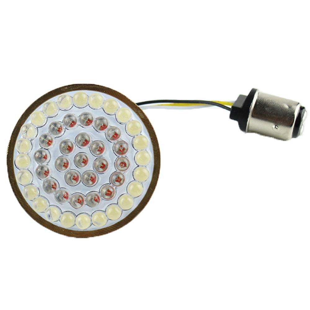 ZYTC 2 Inch LED Turn Signals with Running Light - Bullet Style Front 1157 LED Turn Signal Kit Compatible with Harley Motorcycles - Perfect for Daytime Visibility and Custom Bike Upgrades