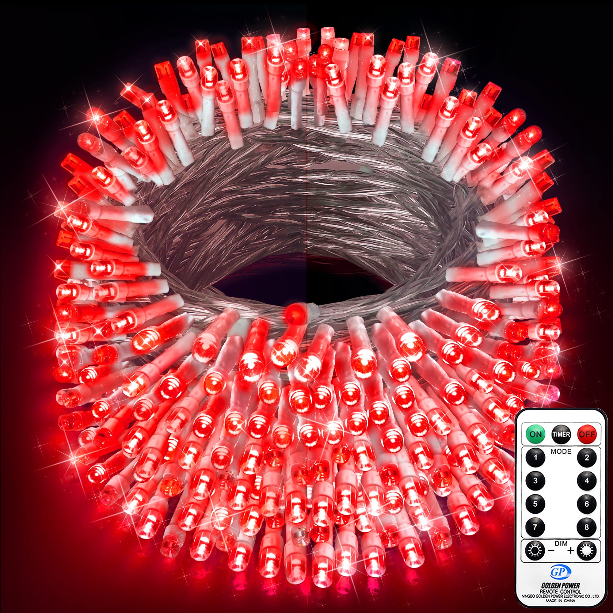 1000 LED Christmas Lights Outdoor Waterproof - 403 FT Super Long String Lights with 8 Modes & Timer - Fairy Lights for Xmas Tree, Wedding, Holiday Party, Thanksgiving Decoration - Perfect for Indoor/Outdoor Home, Garden, and Event Decor