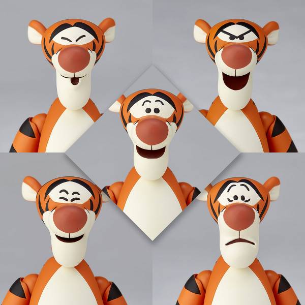 Amazing Yamaguchi Revoltech No.012 Action Figure - Disney Winnie the Pooh & Tigger Collectible Toy for Anime Fans | Perfect for Display, Photography & Gift Giving