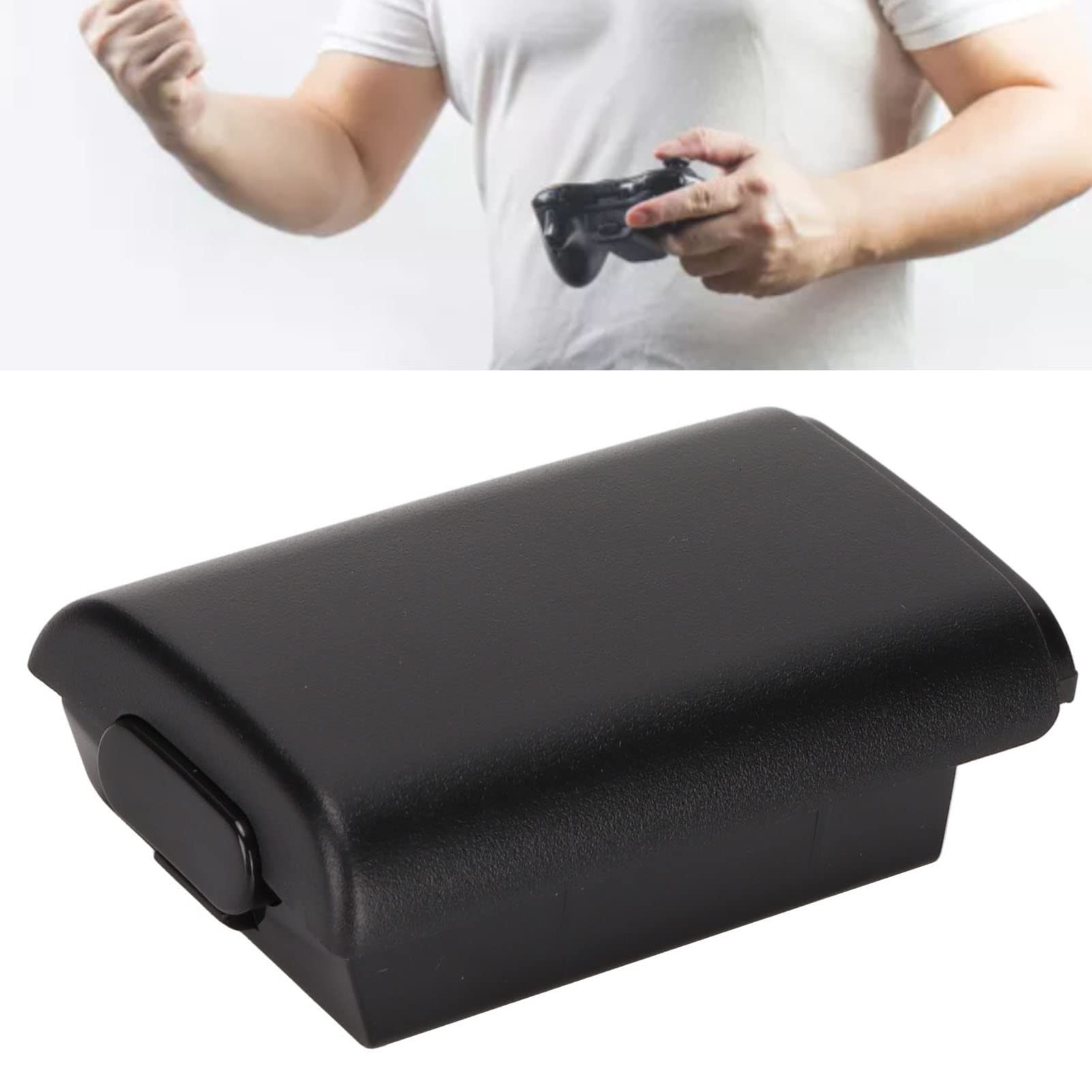 Durable Controller Battery Cover - Black Replacement Shell for Gaming