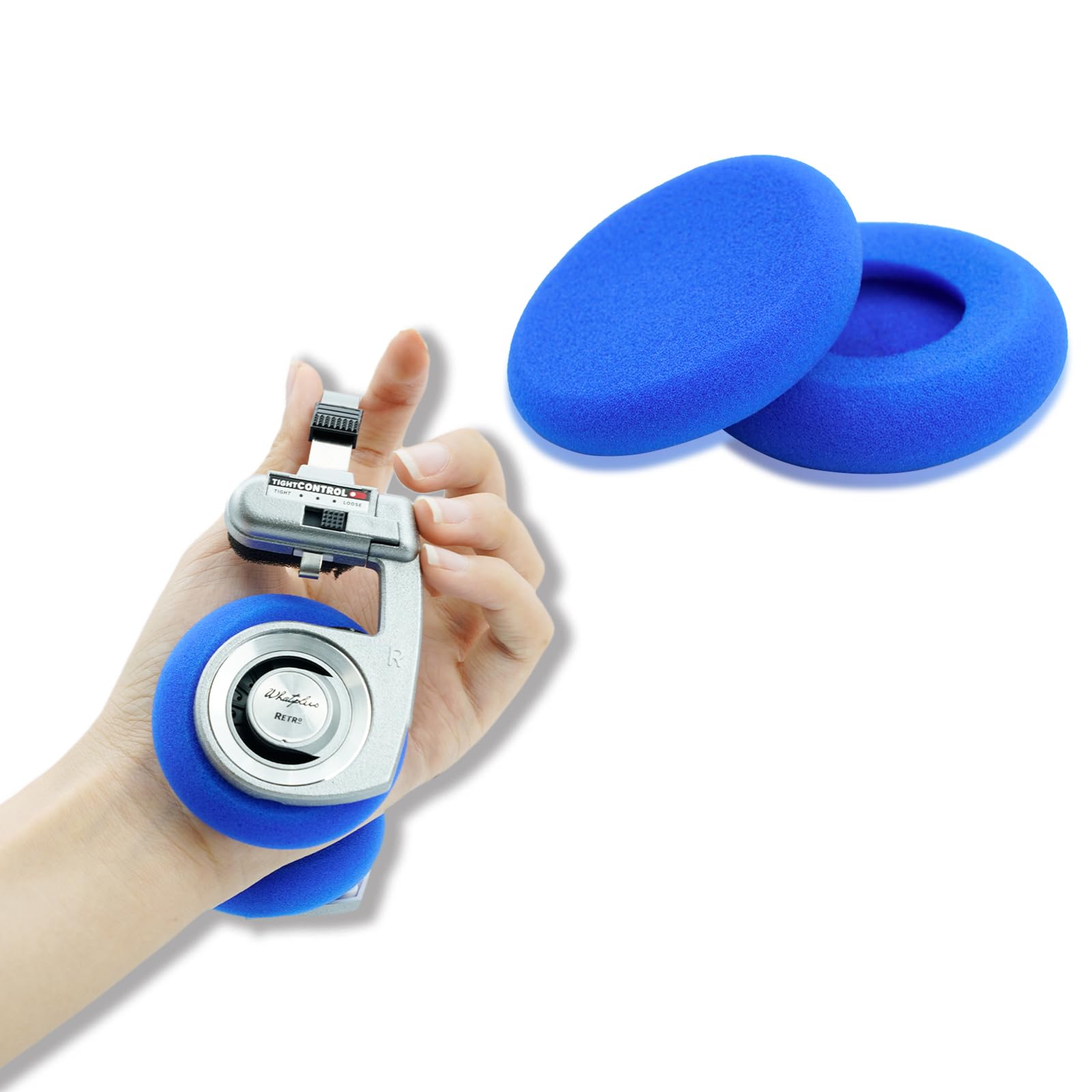 GVOEARS Replacement Earpads Cushion for Koss Porta Pro Headphones - 1 Pair Blue Memory Foam Ear Pads - Comfortable Noise Isolation Earpads for Home, Office & Travel Use