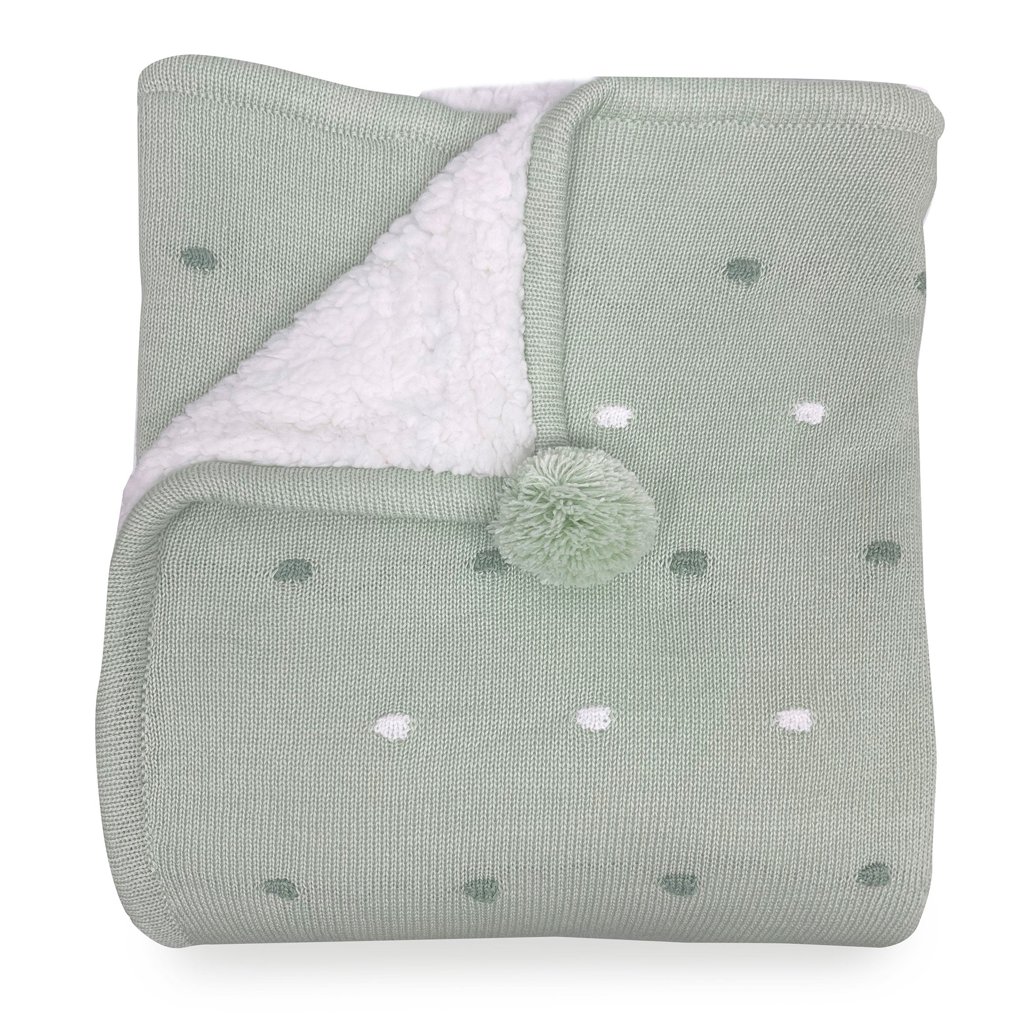 Soft & Cozy Confetti Cotton Knit Blanket - Olive Green for Bed, Sofa & Nursery - Perfect for Gifts, Home Decor & Relaxation