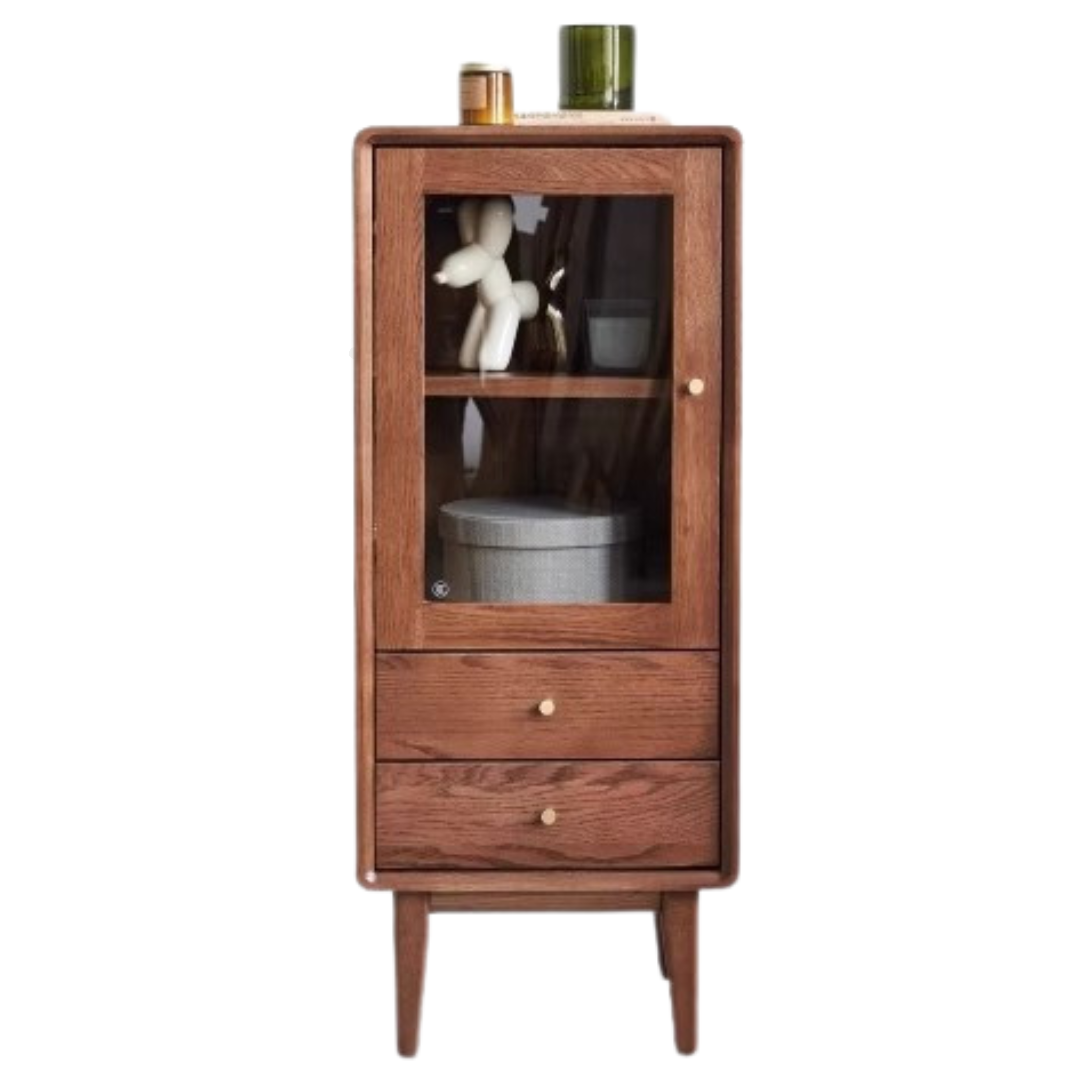15.7x15.7x39.4 inch / 40x40x100сm / walnut color / low side cabinet (left door)