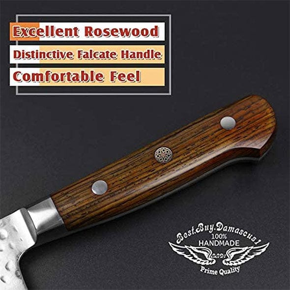 Premium Japanese Nakiri Knife - VG10 Stainless Steel Blade - Sharp Vegetable & Sushi Knife for Professional Chefs & Home Cooking - Perfect for Chopping, Slicing & Dicing Vegetables, Herbs & Fruits