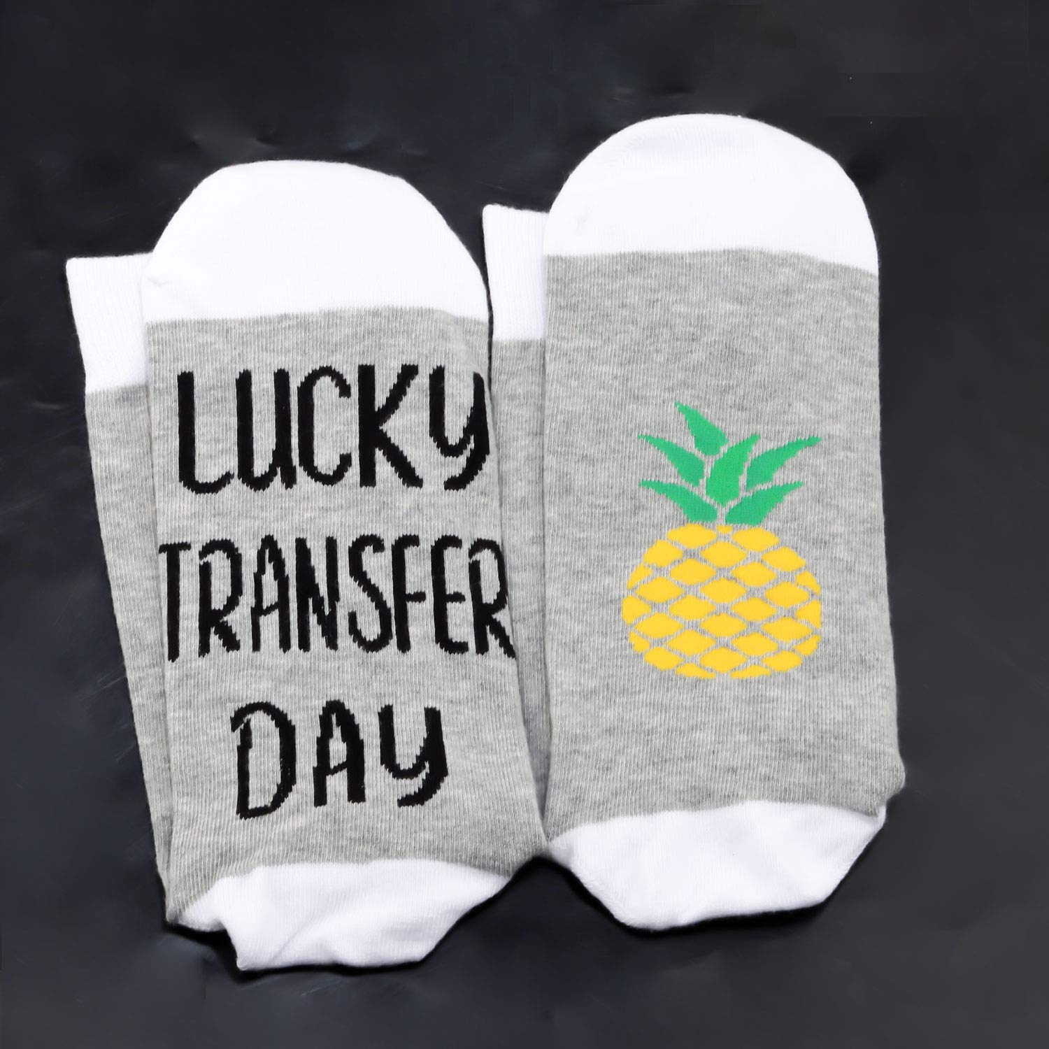 JXGZSO Lucky Socks for IVF & Fertility - Good Luck Transfer Socks for Infertility Treatment & Embryo Implantation - Perfect for IVF Clinics & Pregnancy Support