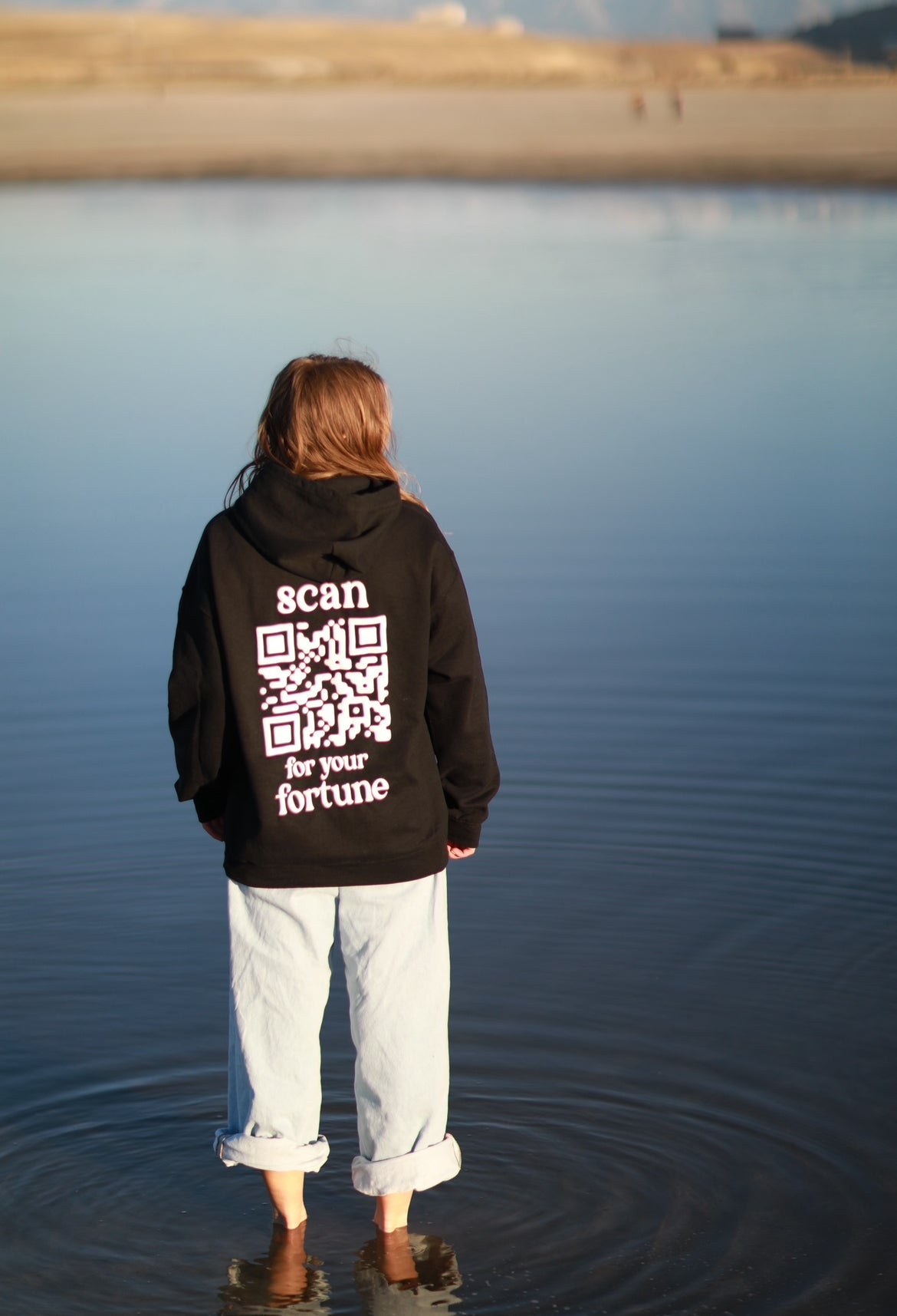 Scan Your Fortune QR Code Sweatshirt - Stylish & Unique Graphic Hoodie for Men & Women - Perfect for Gifts, Parties & Casual Wear
