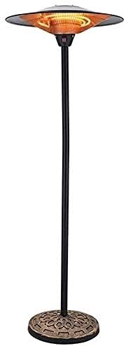 Outdoor Patio Heater - Free Standing Electric Infrared Heater with Adjustable Height, Water Resistant for Garden, Office & Market Use - Perfect for Backyard, Deck, Restaurant & Commercial Outdoor Heating