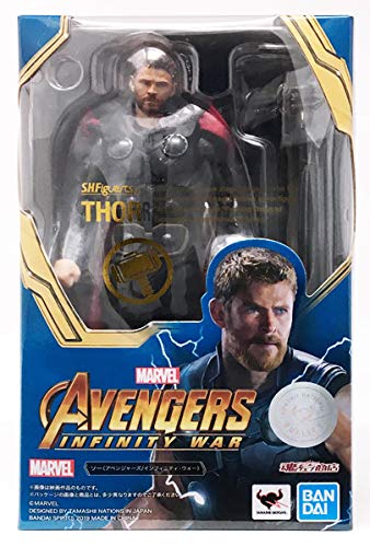 Bandai S.H.Figuarts Thor Marvel Avengers Infinity War Action Figure - Collectible Toy for Display & Play - Japan Import - Perfect for Marvel Fans, Cosplay & Home Decor