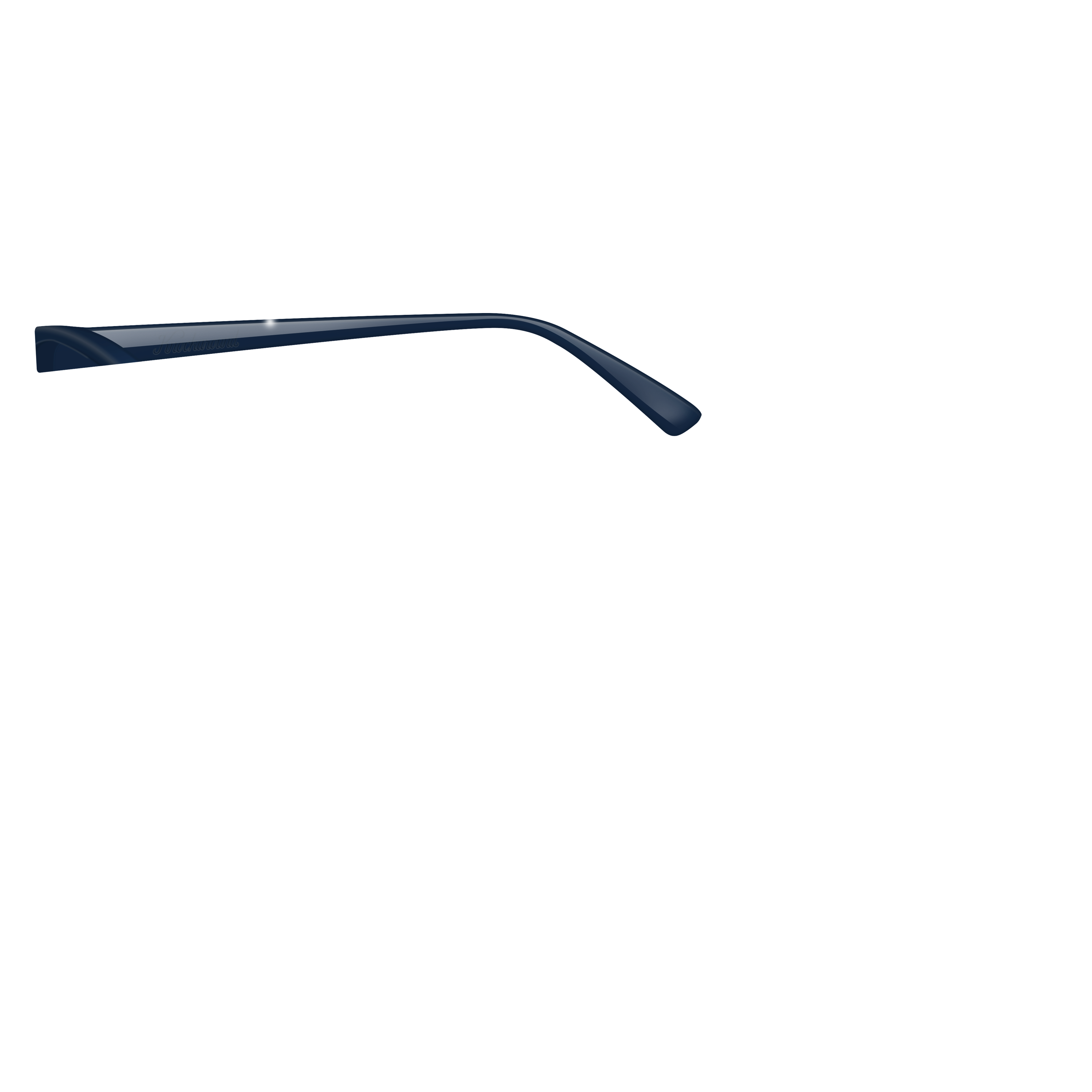 Knockaround Mai Tais Custom Arm Glossy Navy Blue Sunglasses - Polarized UV Protection for Beach, Driving & Outdoor Activities