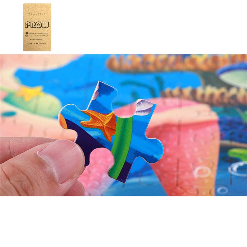 200-Piece HD Wooden Jigsaw Puzzle - Underwater World Educational Toy for Kids Travel & Gifts