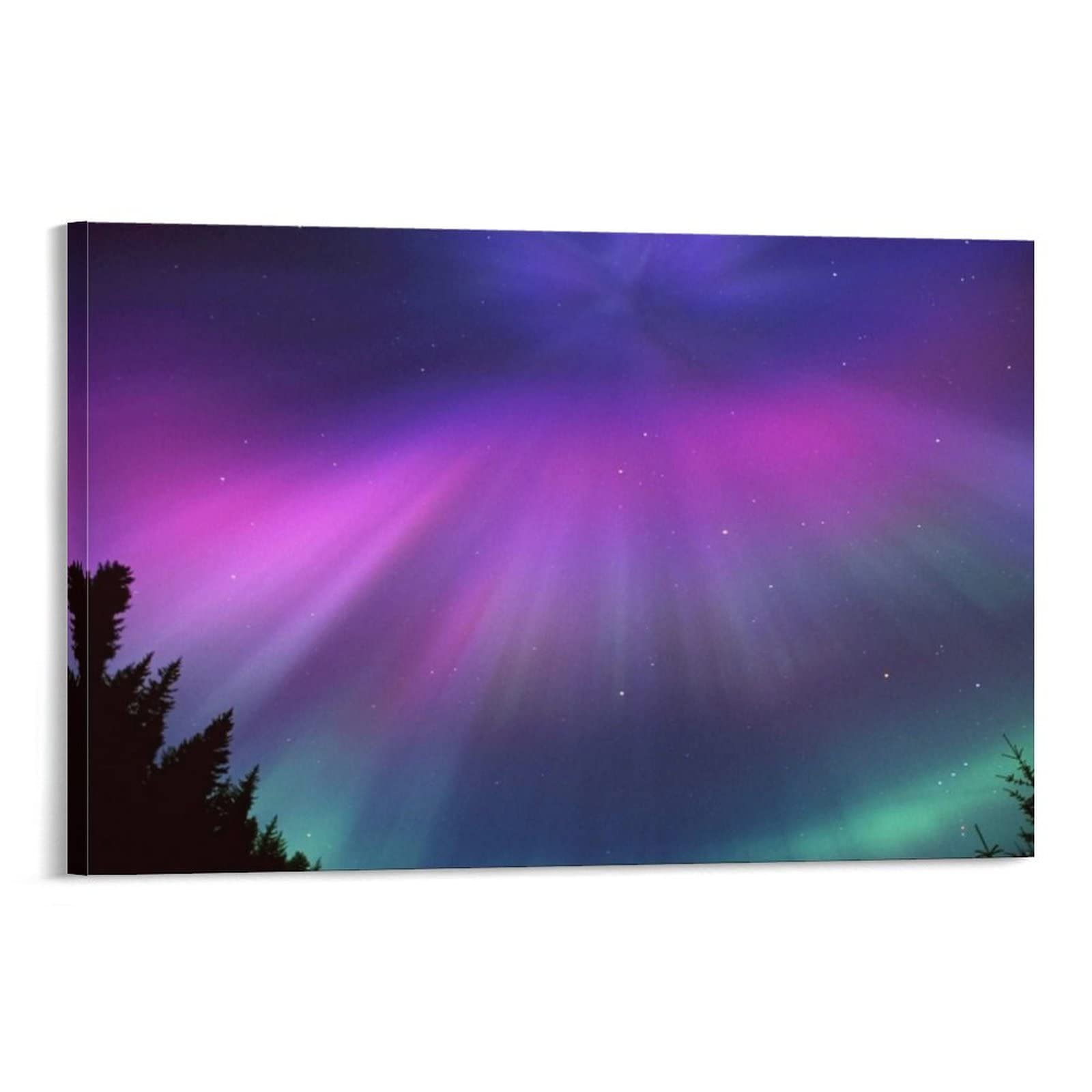 Abstract Natural Scenery Framed Canvas Wall Art Print - Ready to Hang Modern Home Decor for Living Room, Bedroom, Office & Bathroom - 20x30 Inch (50x75cm) - Perfect for Creating a Serene Atmosphere in Any Space