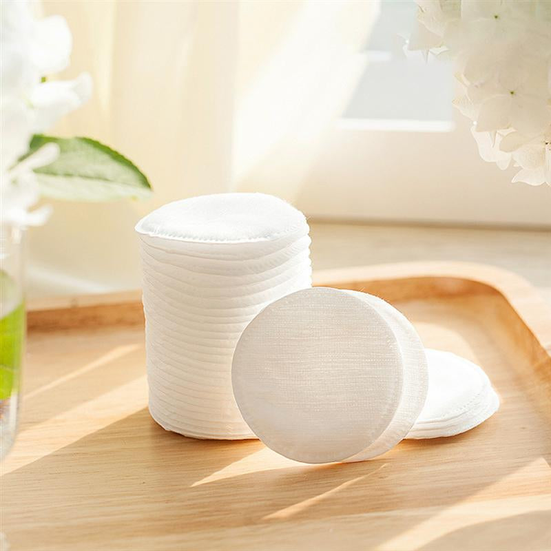 Organic Circular Cotton Pads for Skincare - 60 Count Thin Box | Gentle Exfoliating & Makeup Removal | Perfect for Daily Facial Cleansing & Toner Application