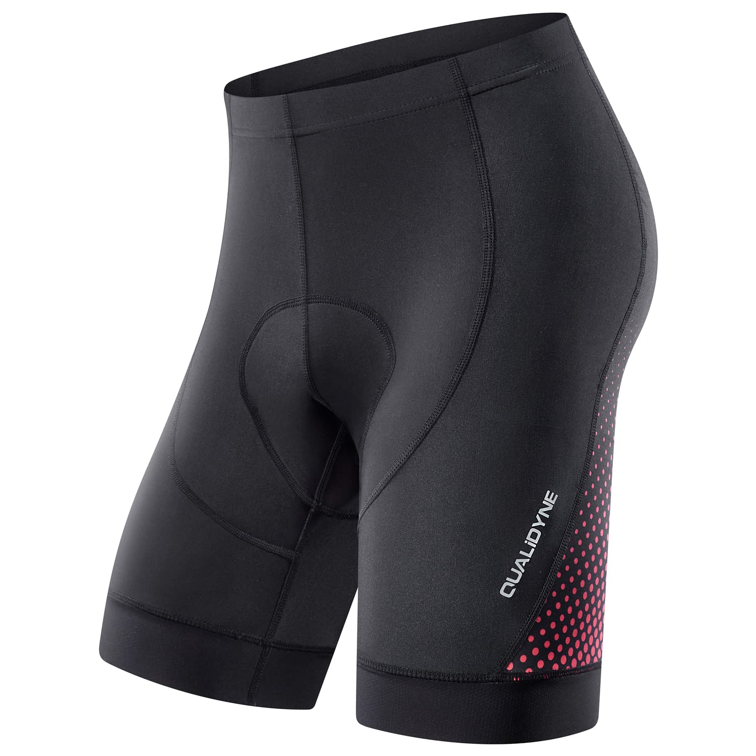 **Qualidyne Men's 3D Padded Cycling Shorts - Breathable Bike Pants for Mountain & Road Biking - Perfect for Long-Distance Rides & Commuting**
