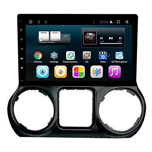 TOPNAVI 10.1 Inch Android 7.1 Car GPS Navigation System for Jeep Wrangler 2015-2017 - 1GB RAM 16GB ROM, WiFi, 3G, RDS, Mirror Link - Perfect for Off-Road Adventures & Daily Commutes