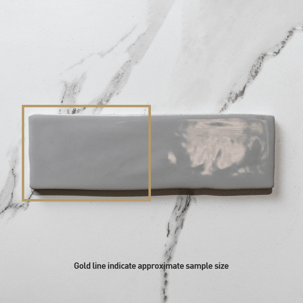 Premium Acquarella Grey 60x200 Glossy Ceramic Subway Tile - Perfect for Kitchen Backsplash, Bathroom Walls & Modern Interior Design