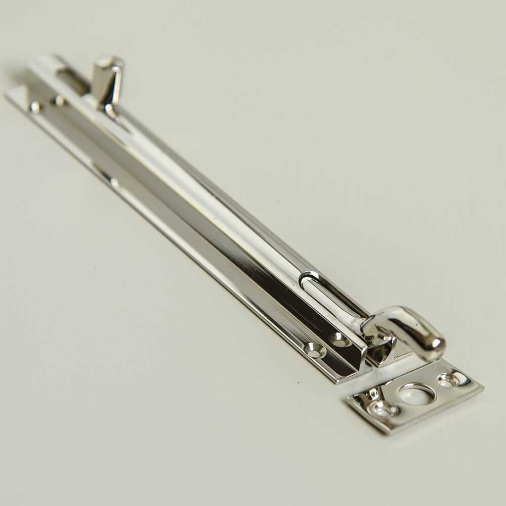 Polished Nickel Barrel Bolt - Heavy Duty Cabinet & Door Latch for Home, Office & Furniture - Secure & Stylish Hardware Solution