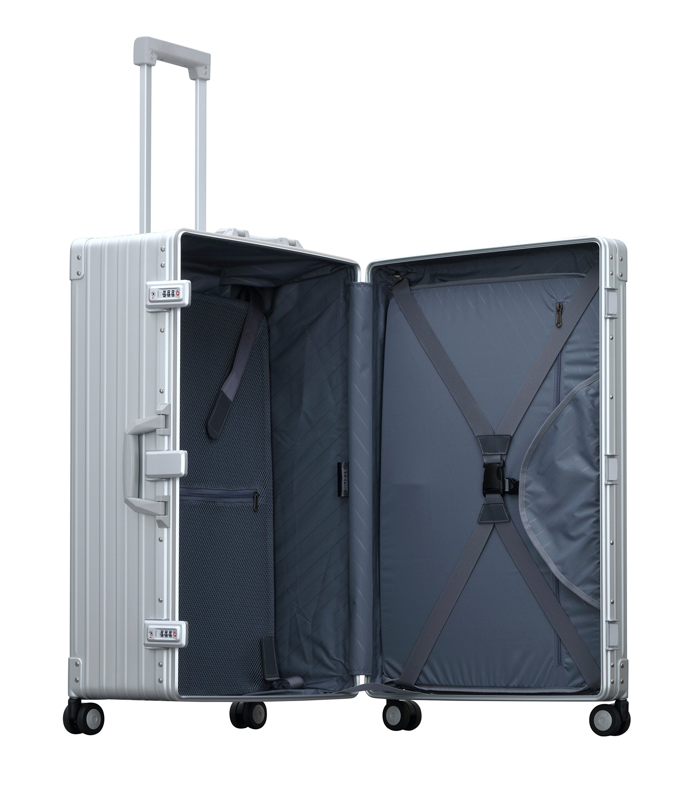 Aleon 30 Inch Aluminum Hardside Checked Luggage with Suiter - Durable Expandable Carry On Suitcase for Business Travel & Vacation - Perfect for Airplane Checked Baggage & Long Trips