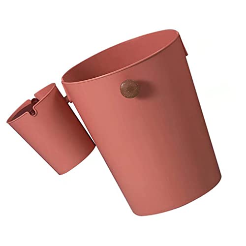 Hemoton Mini Trash Cans 2-Pack - Small Waste Baskets for Car, Kitchen, Office & Home - Portable Garbage Bin for Desk, Counter, Vehicle & Travel - Perfect for Organizing Waste Anywhere