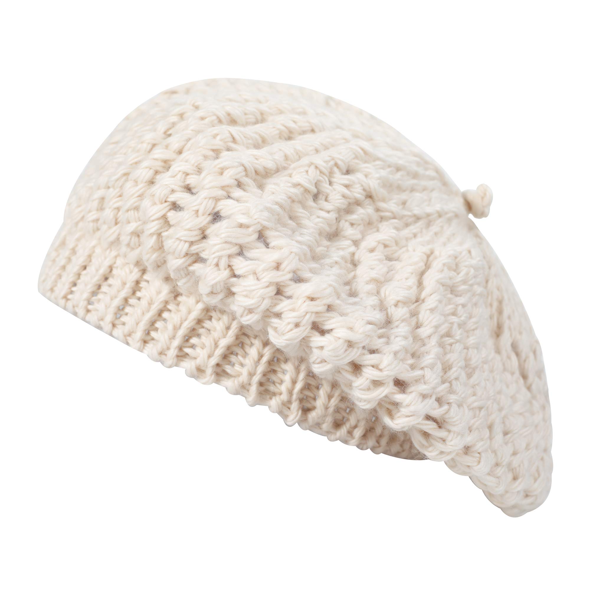 ZLYC Women's Winter Wool Slouchy Beret Hat - Soft Knit Fashion Beret Cap for Cold Weather - Perfect for Outdoor Activities, Travel, and Stylish Winter Outfits