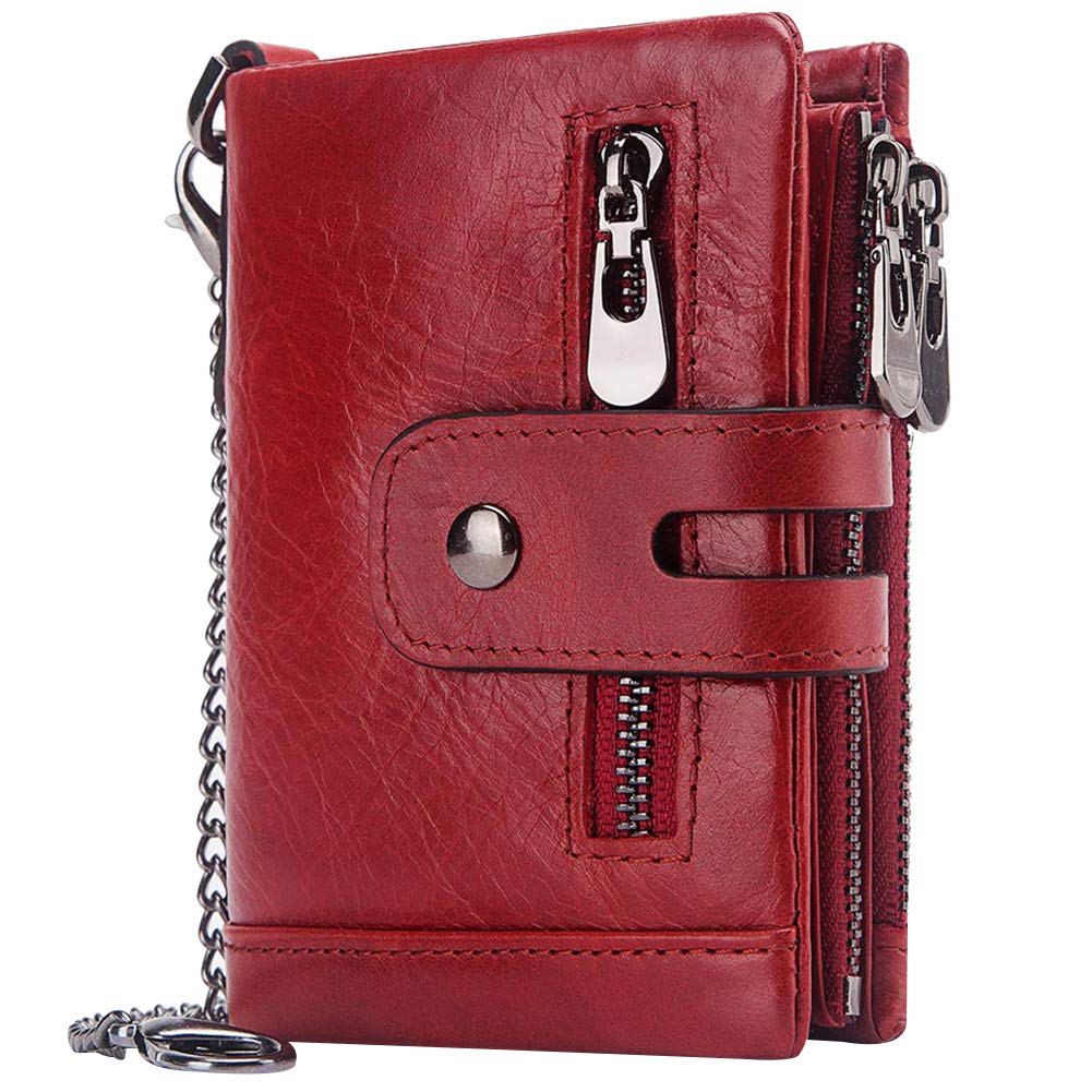 Rismart Genuine Leather Men's Front Pocket Wallet - Slim RFID Blocking Credit Card Holder & Cash Organizer - Perfect for Travel, Business, and Everyday Carry