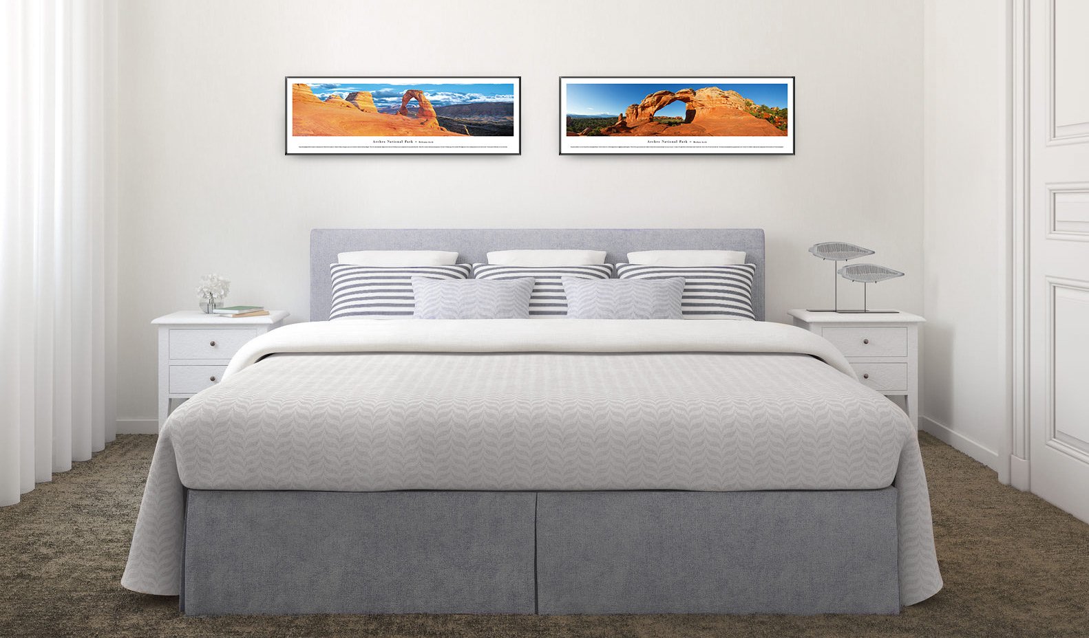 Blakeway Worldwide Panoramas Standard Frame Double Arch - Stunning National Park Wall Art Posters for Home & Office Decor | Perfect for Nature Lovers & Travel Enthusiasts
