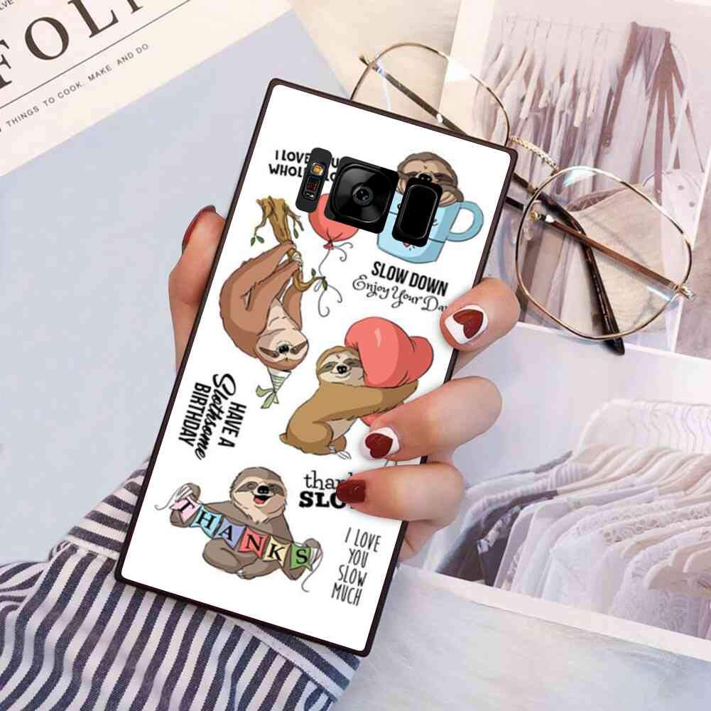 Premium Sloth Bear Phone Case for Samsung Galaxy S8 Plus (2017) - 6.2 Inch Shockproof Protective Cover - Cute Animal Design for Everyday Use, Travel & Outdoor Activities