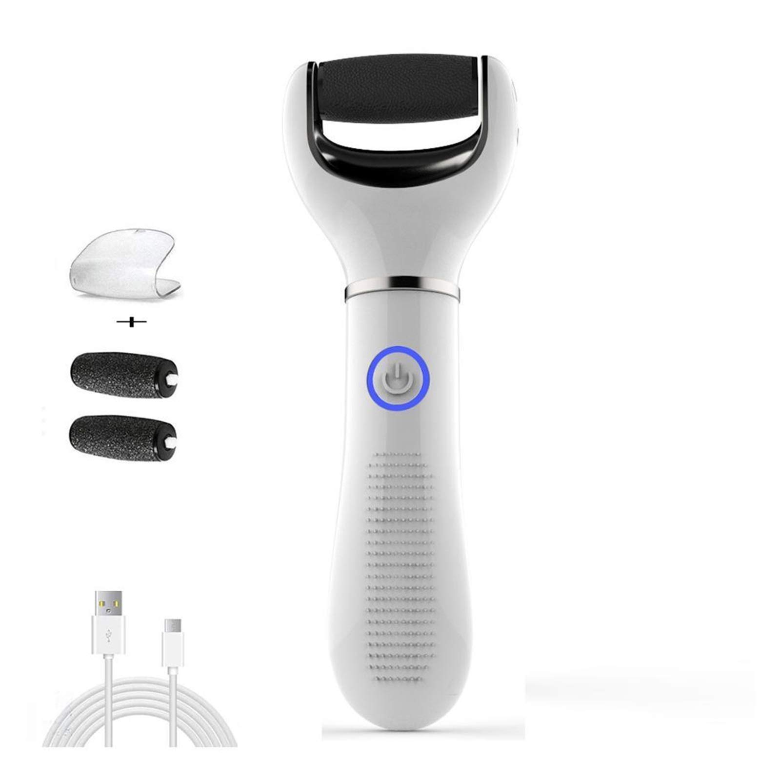 Rechargeable Electric Callus Remover for Feet - Portable Electronic Foot File Pedicure Tool Kit, Dead Skin & Hard Cracked Dry Skin Care - Perfect for Home Pedicure, Salon Use & Travel Foot Care