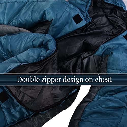 Ultralight Mummy Down Sleeping Bag for Adults - Portable Full Body Sleeping Wear with Arms & Legs - XL Size for Camping, Hiking & Backpacking - Includes Compression Sack for Easy Storage