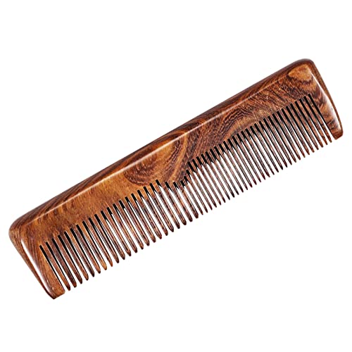Natural Wooden Wide Tooth Comb for Wet & Dry Hair - Detangling Tool for Straight, Curly, Wavy & Thick Hair - Reduces Breakage & Static - Eco-Friendly Hair Styling & Face Ice Holder - Perfect for Home, Travel & Salon Use