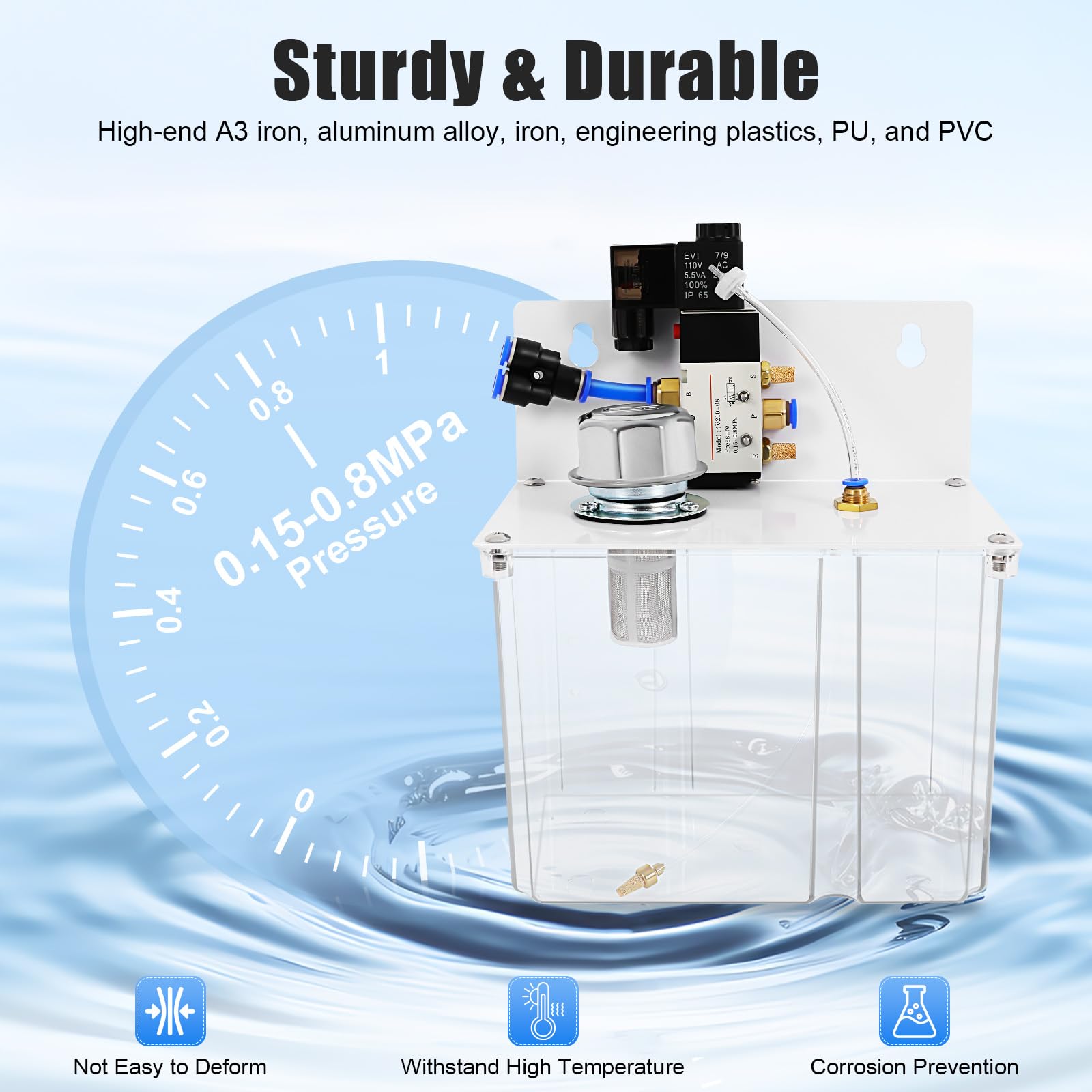 Self-Priming Micro-Mist Coolant Lubrication Spray System for CNC Lathe, Milling & Drill Machines - Perfect for Metalworking & Precision Machining Operations