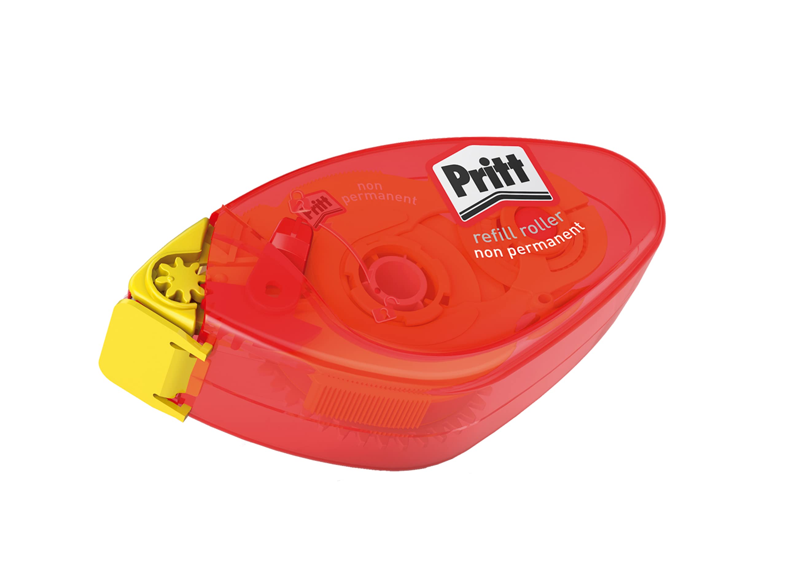 Pritt 2118120 Non-Permanent Refillable Glue Roller - Perfect for School Projects, Office Work & Crafting