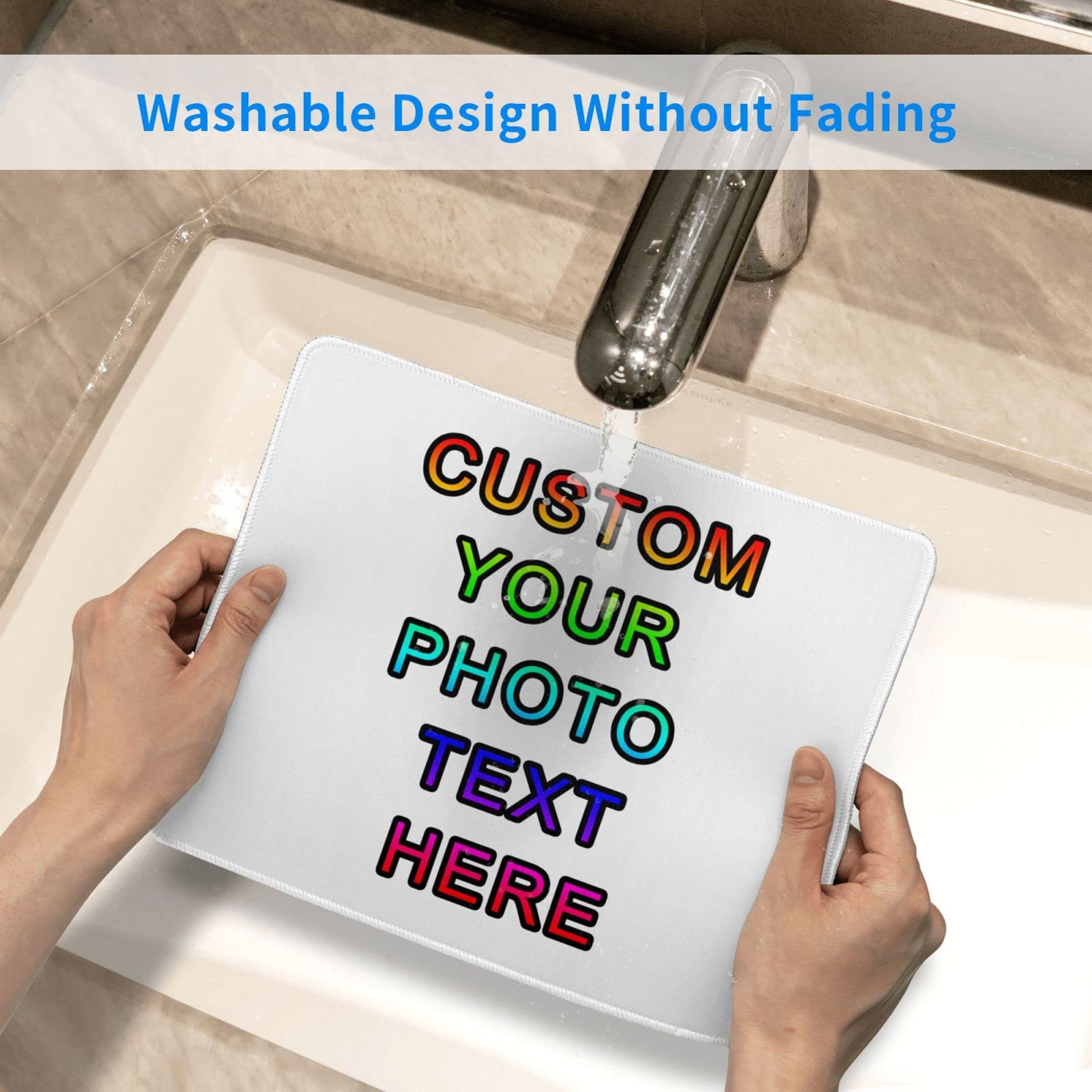 Custom Photo Mouse Pad - Personalized Gaming & Office Mousepad with Anti-Slip Rubber Base - 8.3