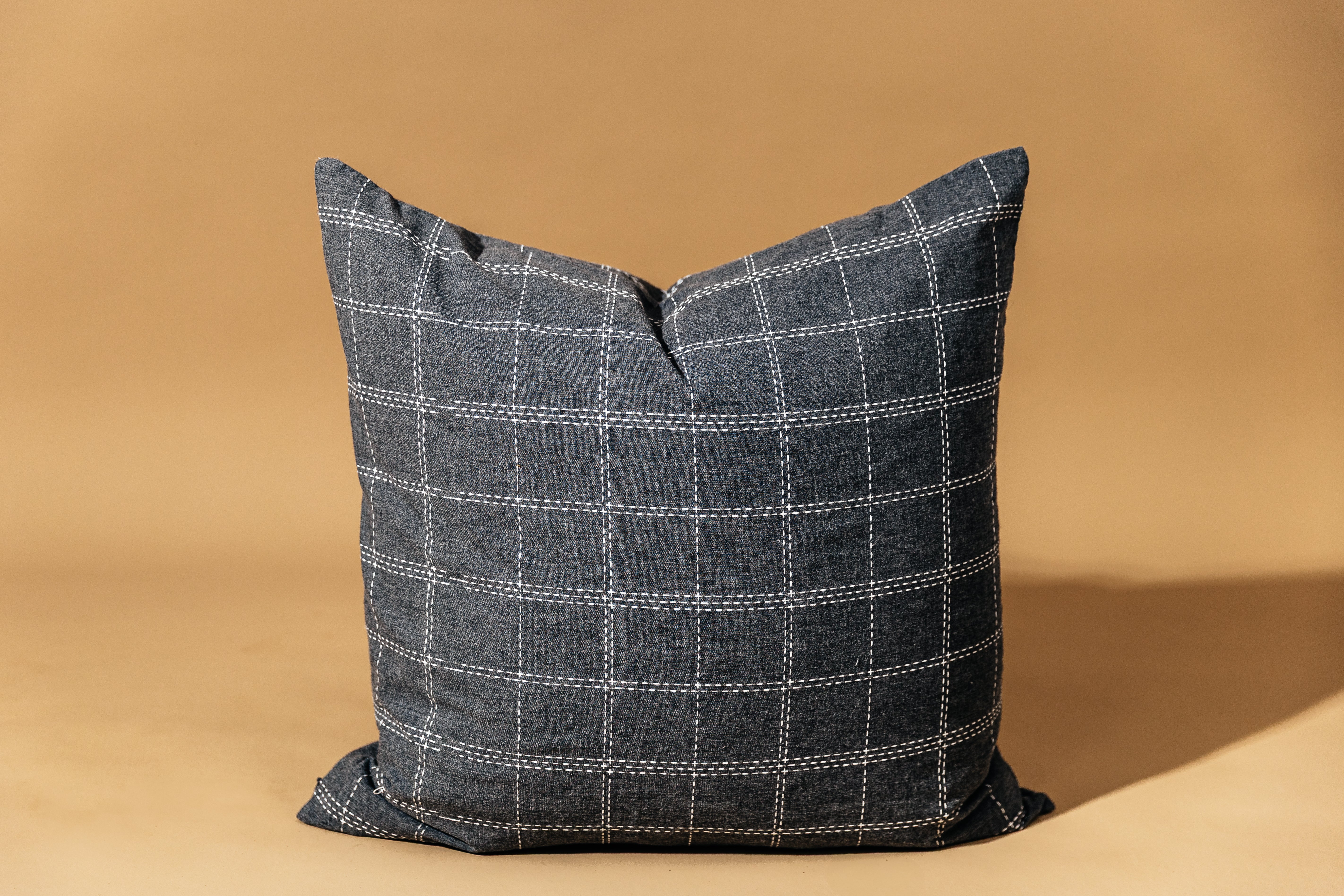 Lucas Euro Pillow Cover - Soft & Breathable 100% Cotton Decorative Pillowcase for Couch, Bed, Sofa - Perfect for Home Decor, Living Room, Bedroom (20x20 Inches)
