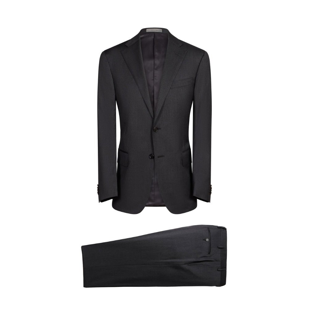 CORNELIANI Unito Premium Wool Suit for Men - Charcoal Gray | Perfect for Business Meetings, Weddings & Formal Events