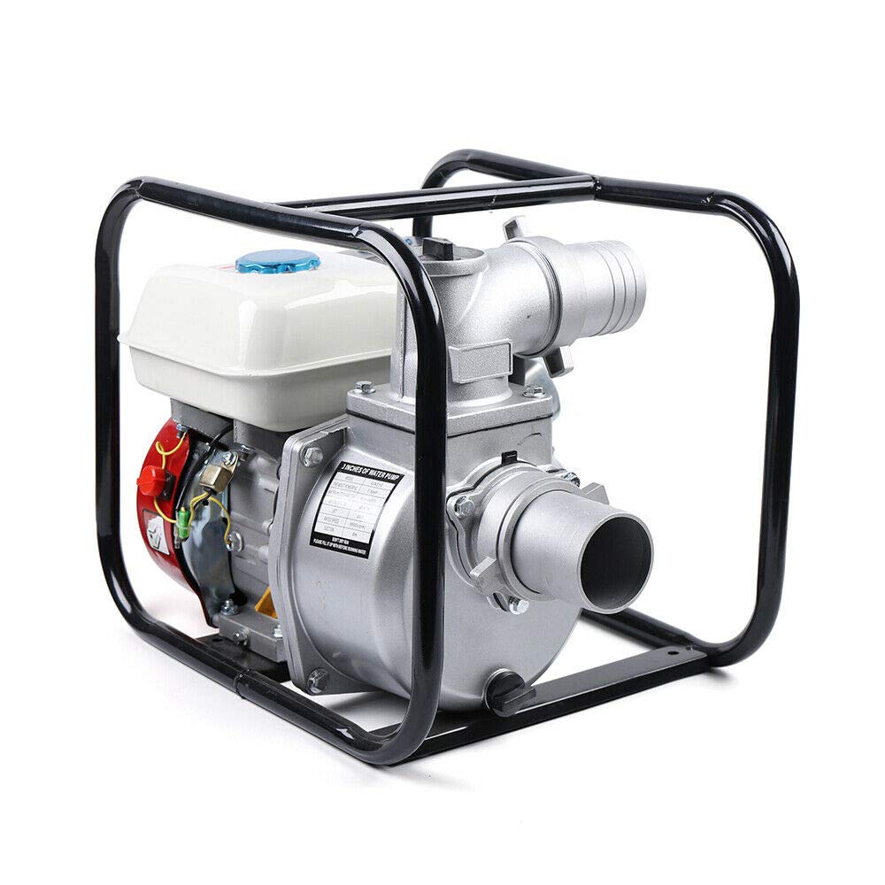 **210CC 4-Stroke 7.5HP Gasoline Water Pump - 3 Inch High Pressure Petrol Pump for Irrigation, Pool, Landscaping & Gardening | Portable Water Transfer for Farms, Construction & Emergency Use**