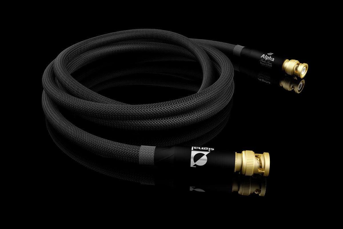Signal Projects Alpha Digital BNC 75Ω Cable - High-Quality Coaxial Cable for Professional Audio & Video Equipment - Perfect for Studio, Broadcast, and Home Theater Setups