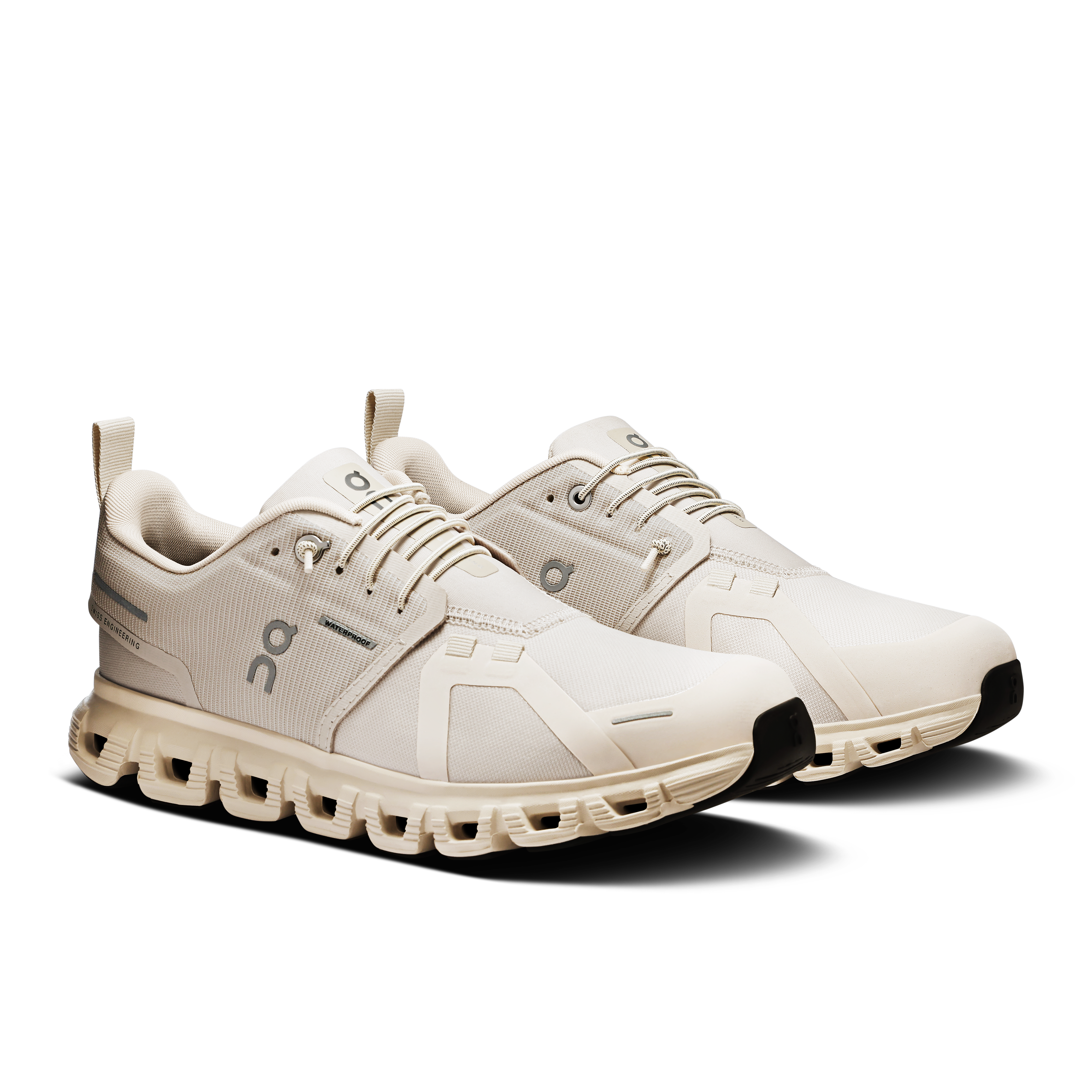 On Running Women's Cloud 6 WP Waterproof Running Shoes - Lightweight & Comfortable for Jogging, Trail Running & Gym Workouts (Pearl/Cream)