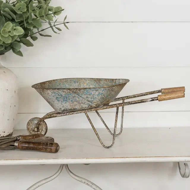 Heavy-Duty Steel Wheelbarrow for Gardening, Construction, and Landscaping - Perfect for Moving Soil, Mulch, and Debris