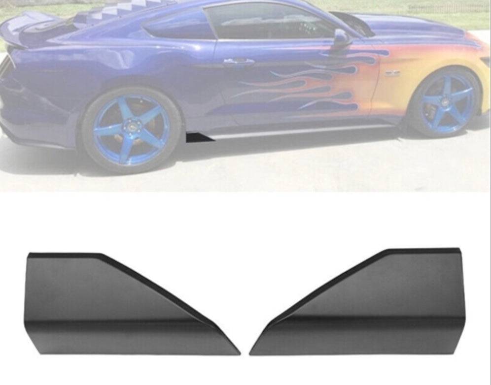 2015-2024 Ford Mustang Side Skirt Rear Winglet Splitters Apron (2PC Set) - Excludes Shelby GT350 | Enhance Style & Aerodynamics for Street & Track Racing
