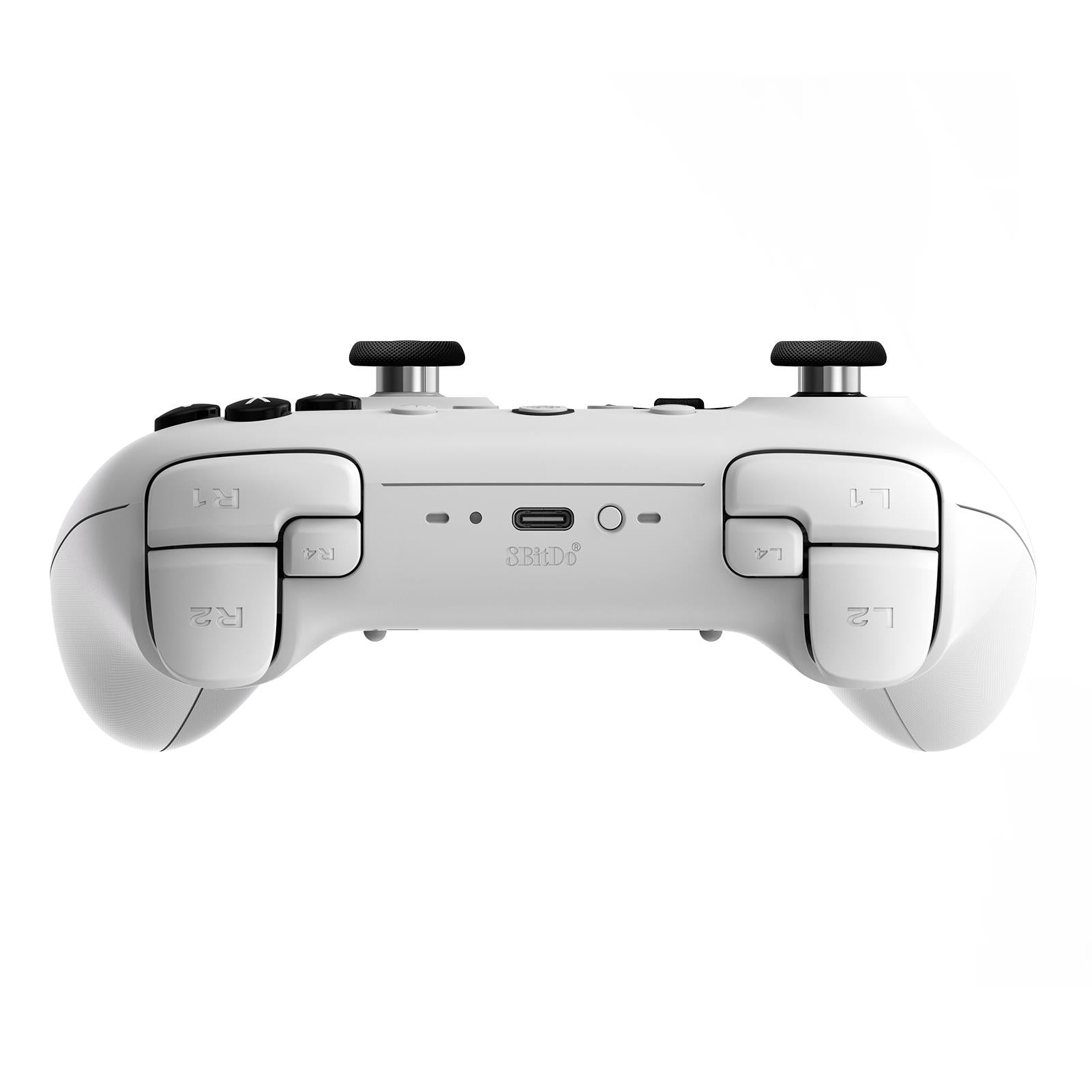 8BitDo Ultimate Bluetooth Controller for PC, Switch, Android - Wireless Gamepad with Hall Effect Joystick, Adjustable Triggers (White) - Perfect for Gaming, Streaming & Esports