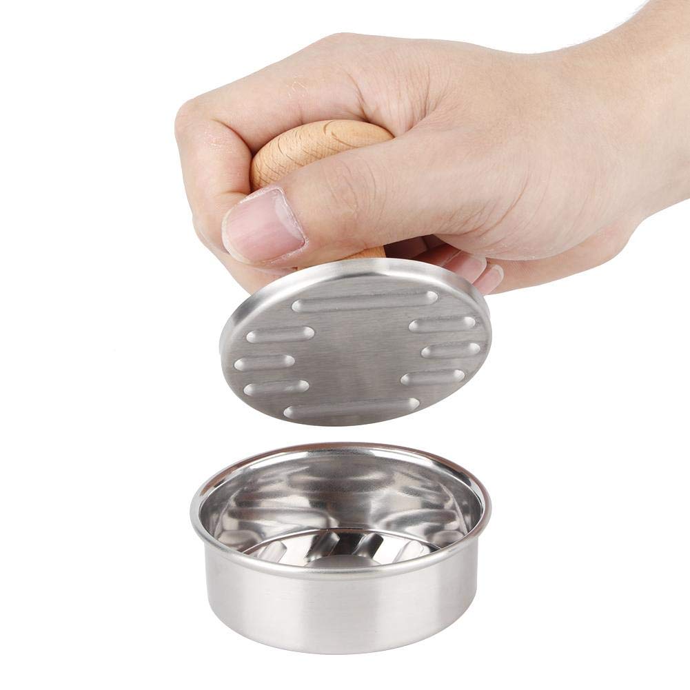 Stainless Steel Hamburger Press - Non-Stick Burger Patty Maker for BBQ, Grill & Stuffed Burgers - Perfect for Homemade Beef Patties & Backyard Cookouts