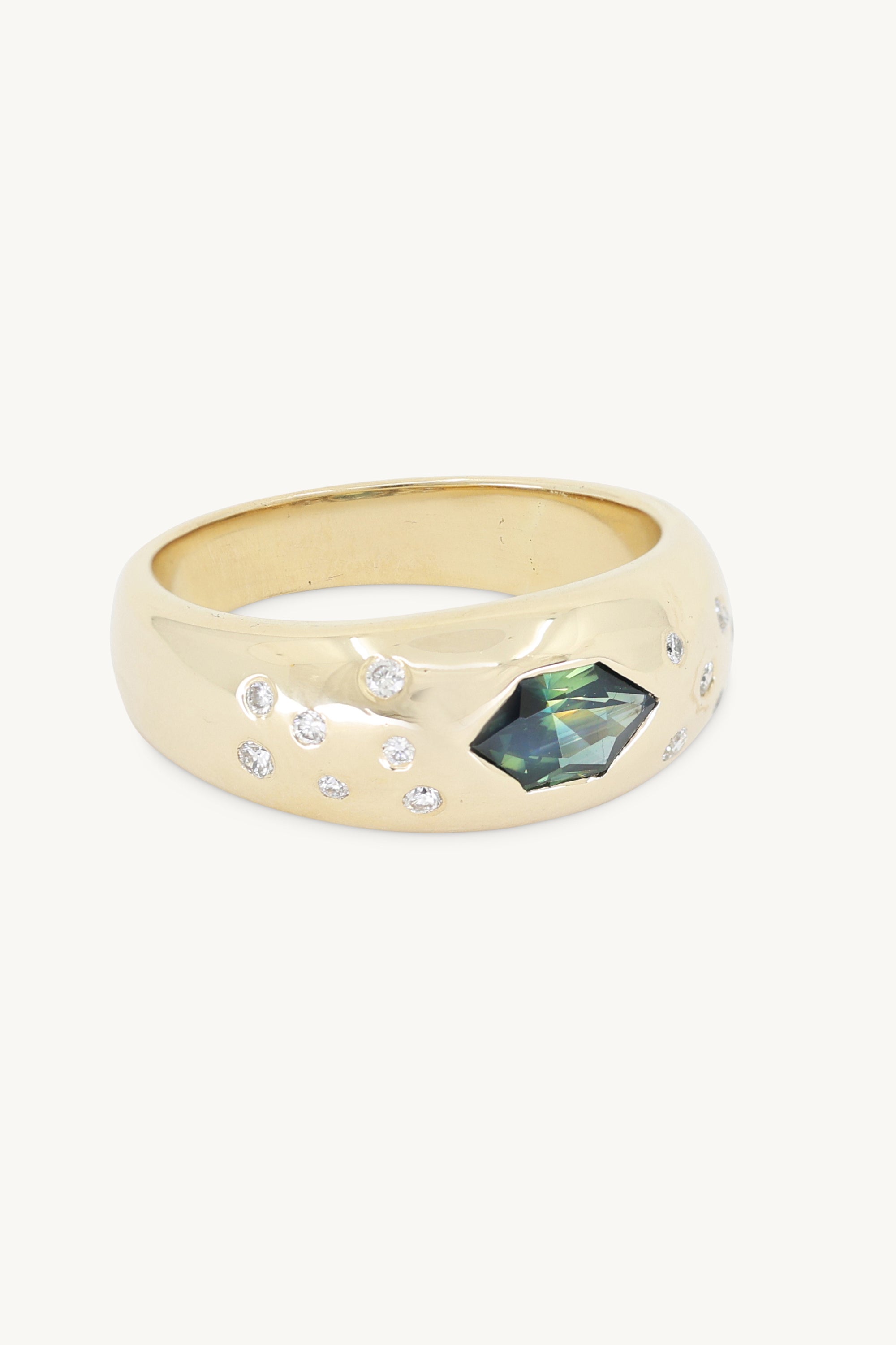 14K Yellow Gold Gypsy Band Ring for Women - Vintage Boho Wedding Stacking Ring - Perfect for Engagement, Anniversary & Everyday Wear
